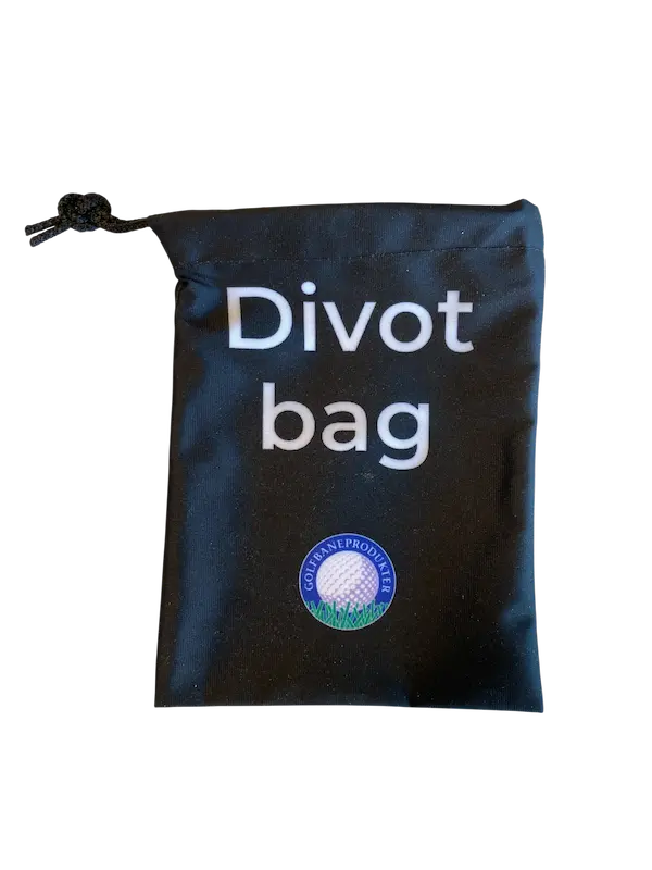 Divot bag av polyester med text