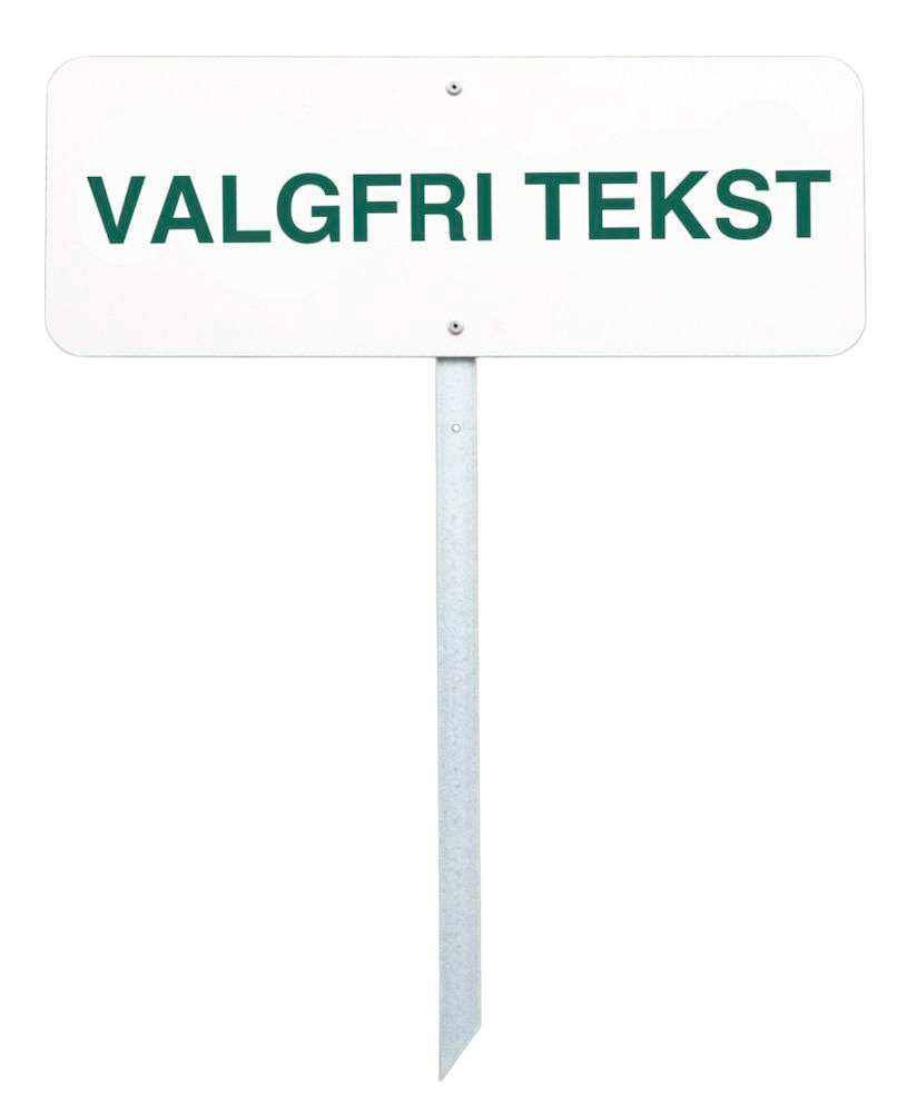 Golfskylt 40x15 cm, egen text
