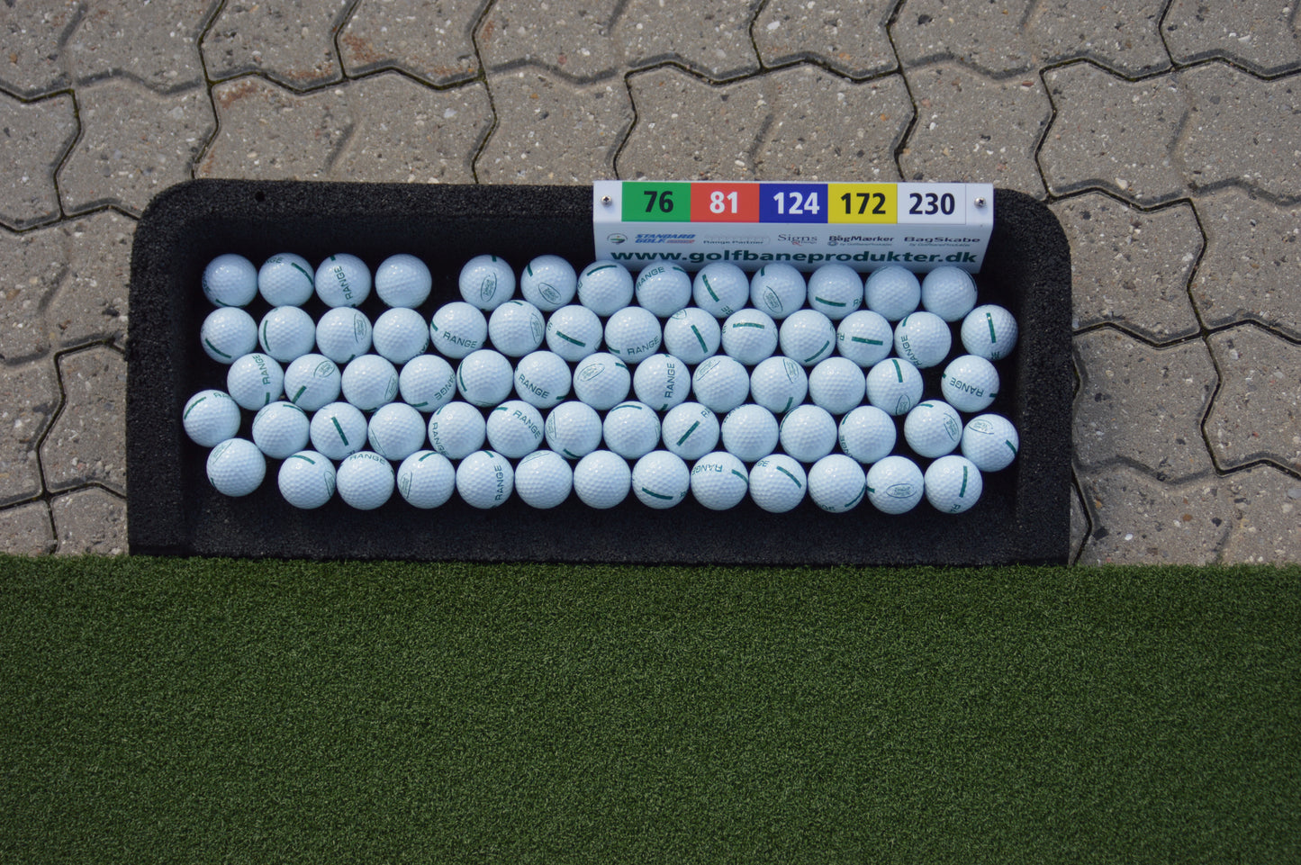 Sponsorskylt till bollmagasin med tryck, 30 x 9.5 cm