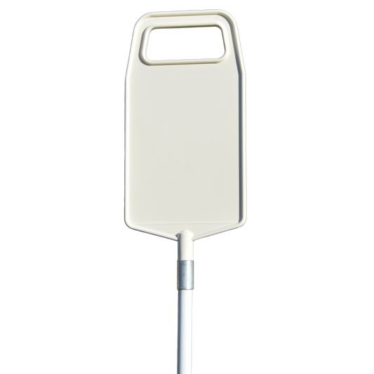 Putting Green flagga modell oval UTAN stång, vit