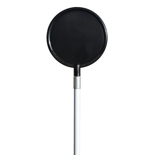 Rund topp Svart med M10-gänga