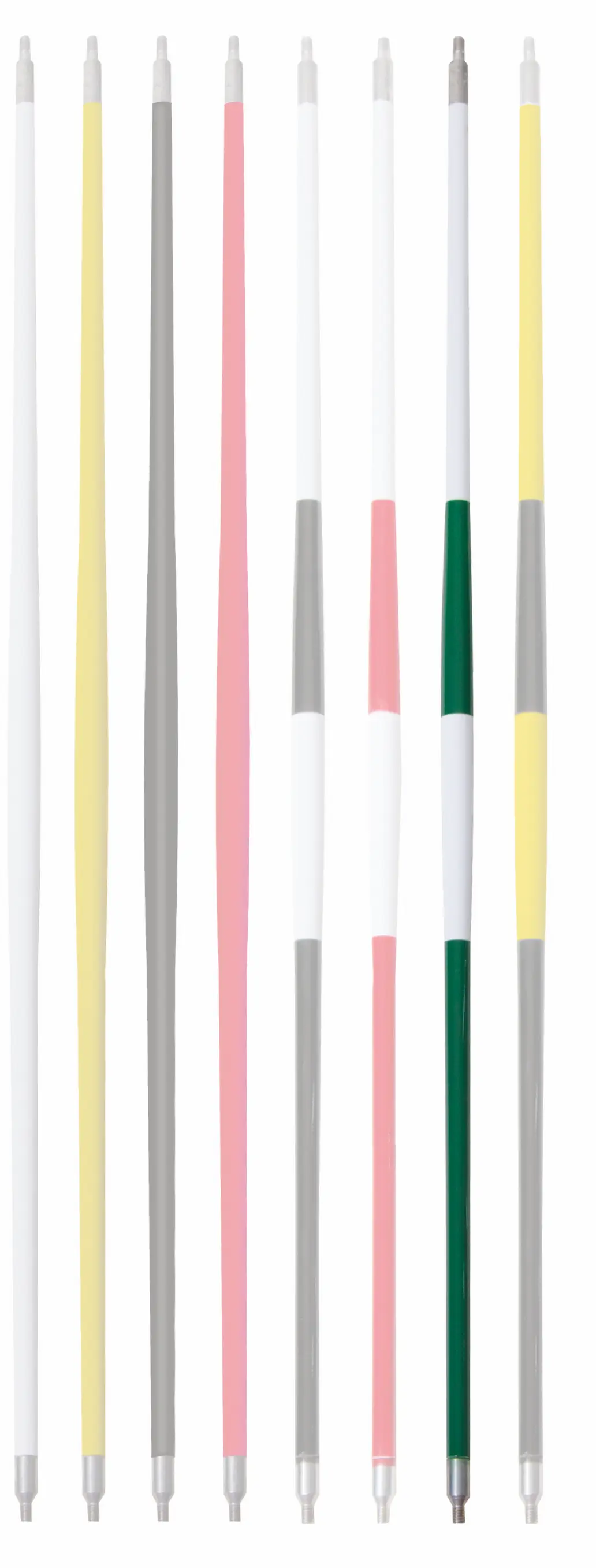 Junior -puttinggreen flaggstång, Grön/vit randig