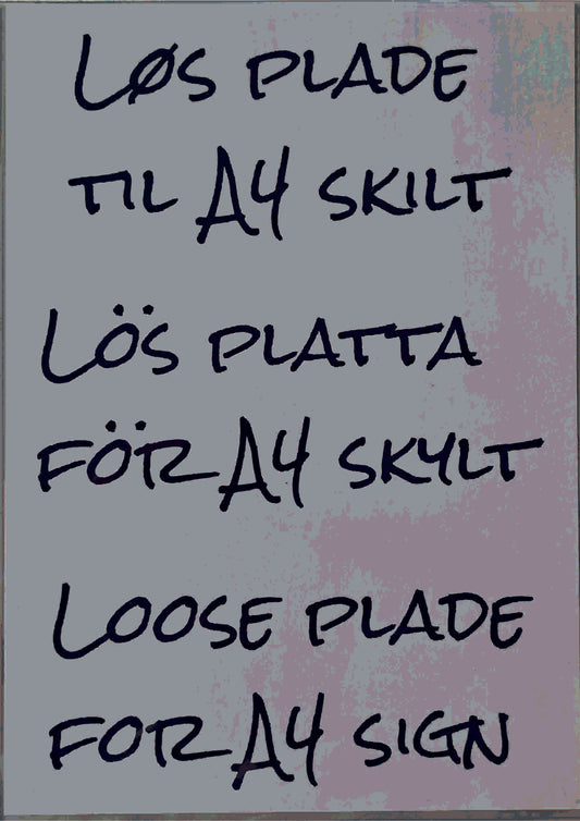 Plastfodral till A4 informationsskylt