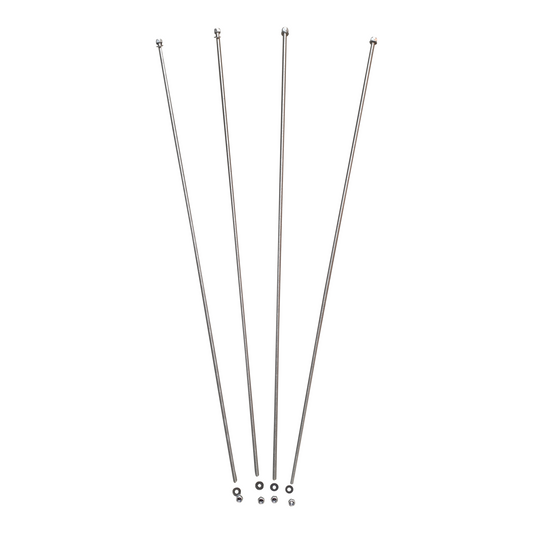 Gängstång rostfri för montering av disc, 1 set = 4 stänger