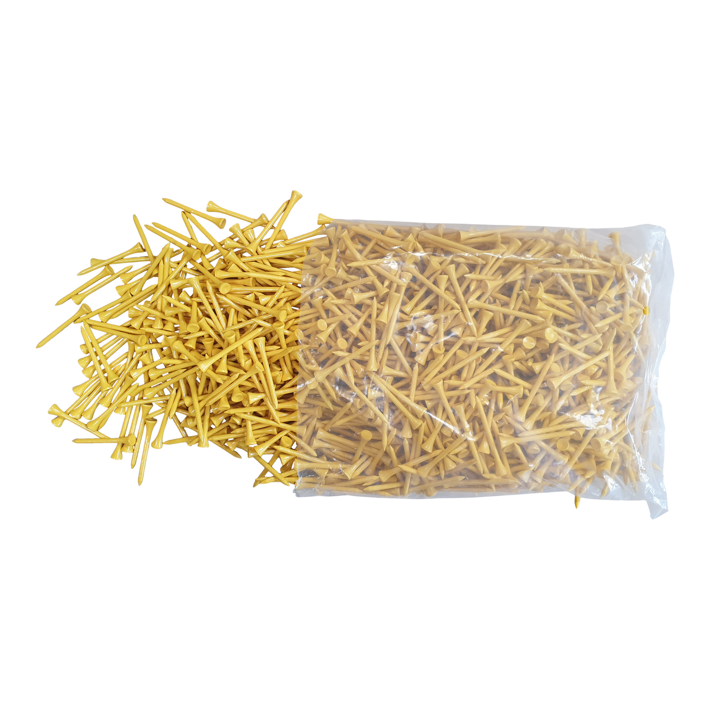 Gul träpeg utan tryck