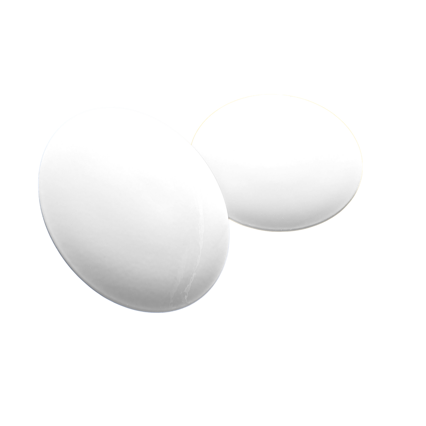 Tee‑markering i rostfritt stål, flat, vit