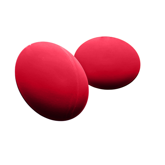 Tee‑markering i rostfritt stål, flat, röd