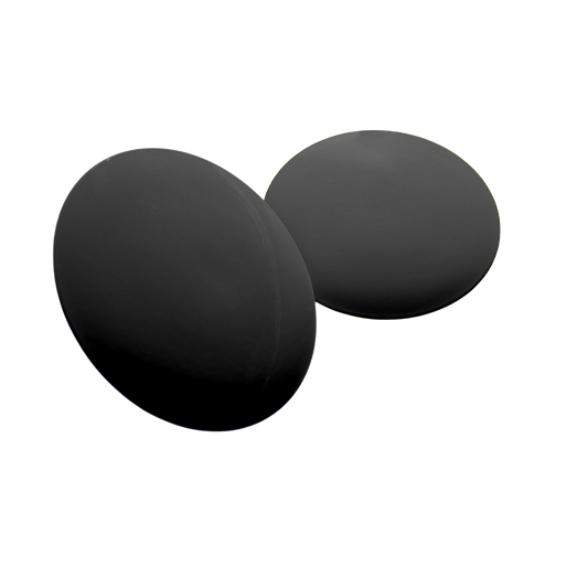 Tee‑markering i rostfritt stål, flat, svart