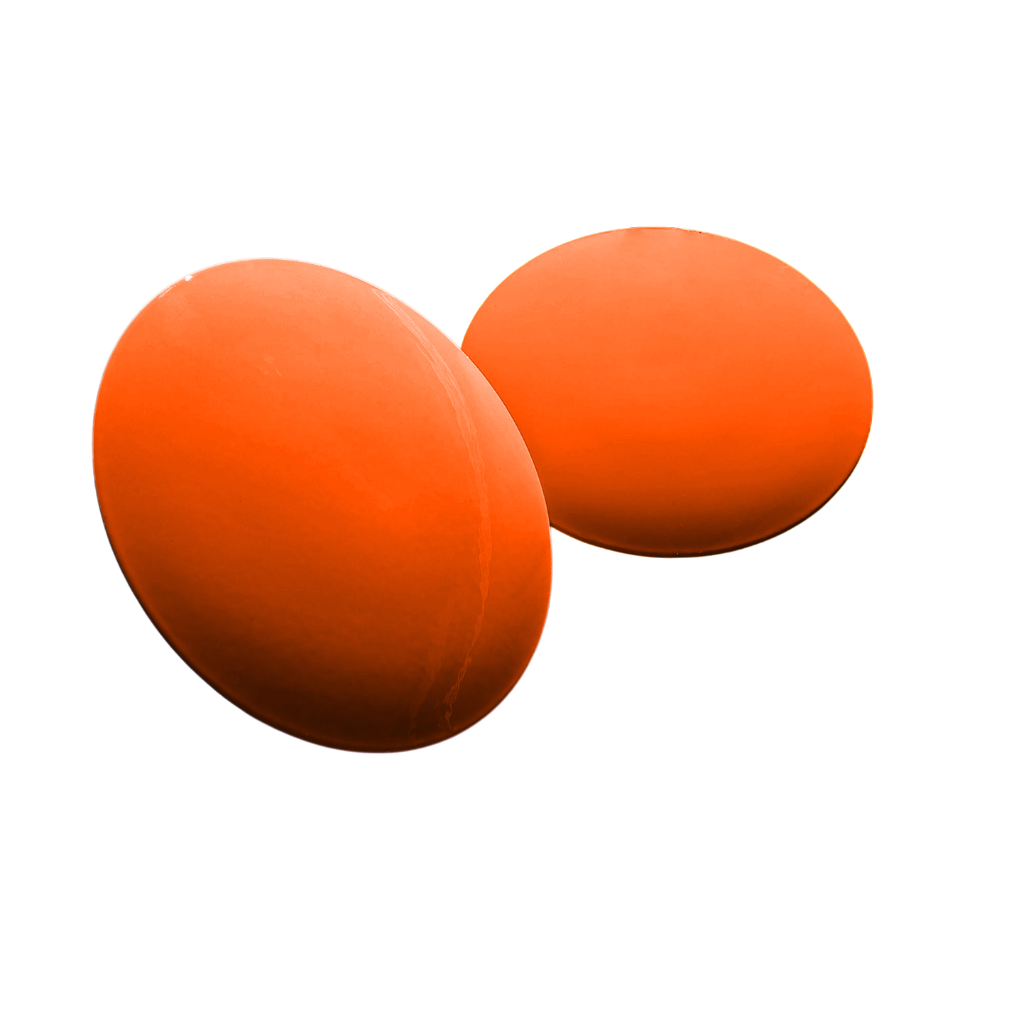 Tee‑markering i rostfritt stål, flat, orange