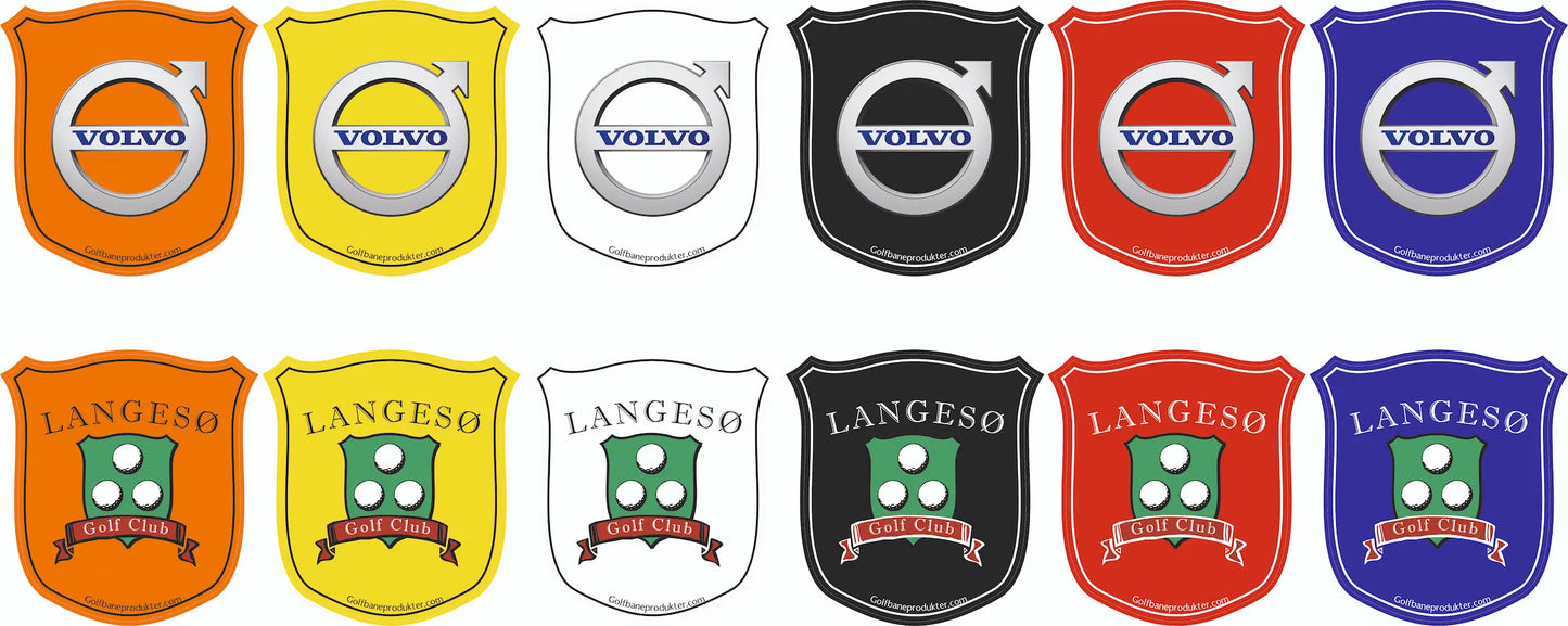 Klistermärke för PU-flagga 40 st, Shield