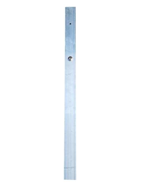 Fundament i aluminium. 50x30x2 mm