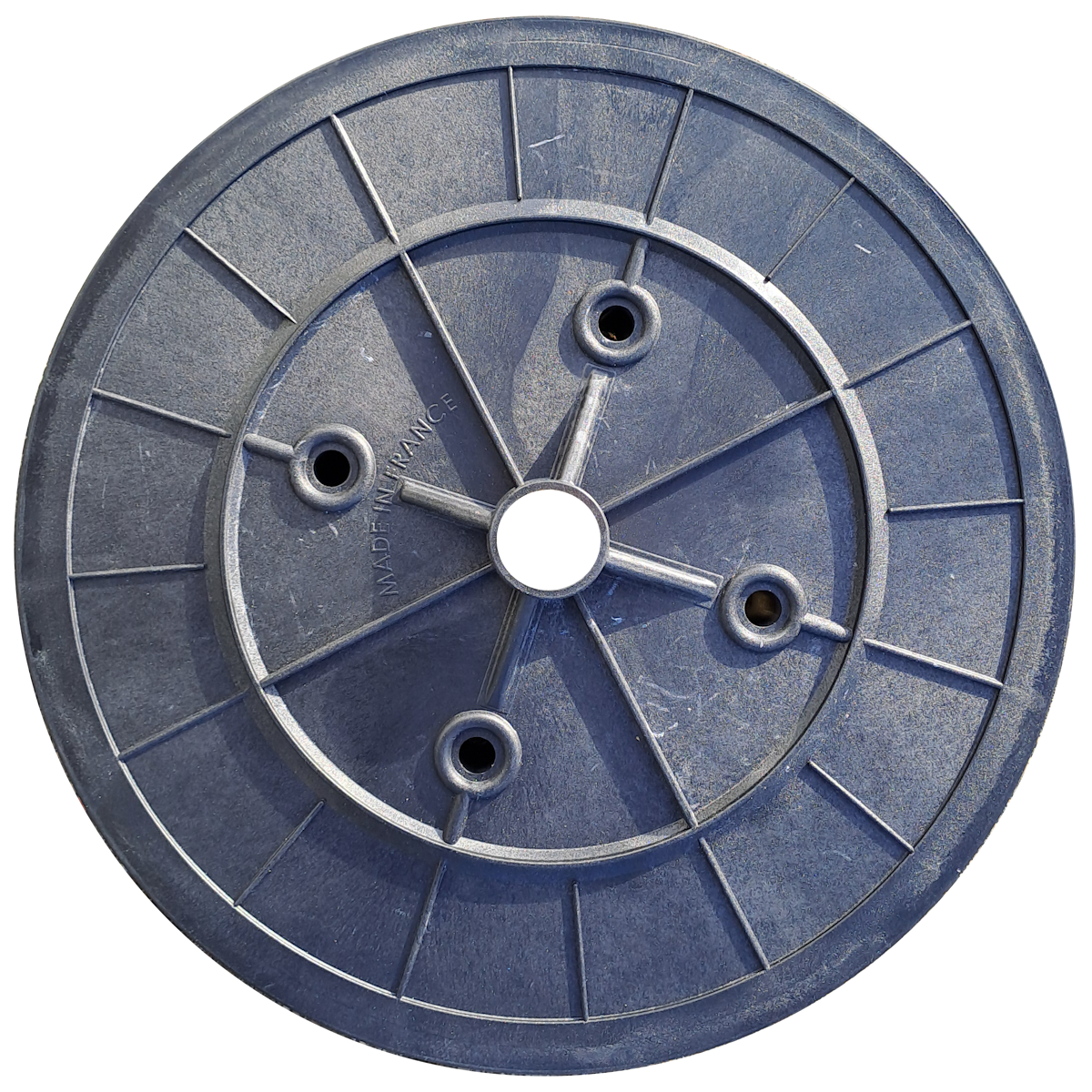 Ändskiva för bolluppsamlare, utan flikar