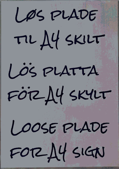 Plastfodral till A4 informationsskylt