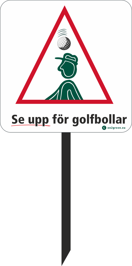 Parkeringsskyltar: Se upp för golfbollar