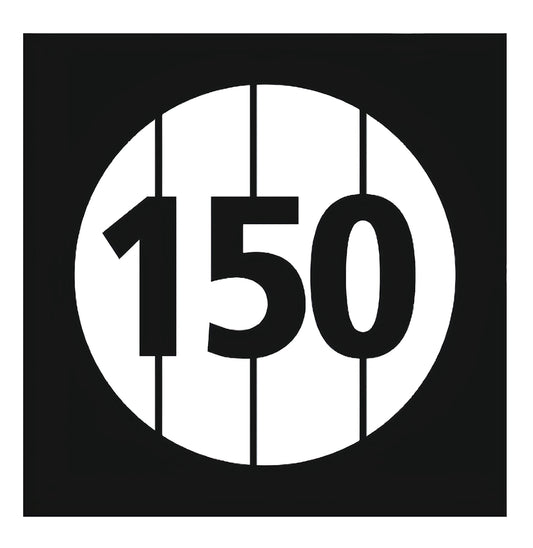 150 meter avståndsmall för spraymålning på gräs