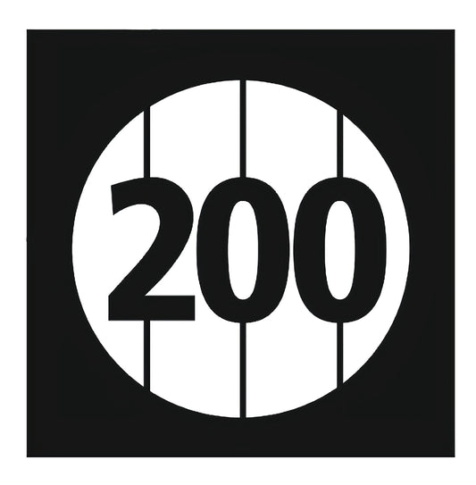 200 meter avståndsmall för spraymålning på gräs