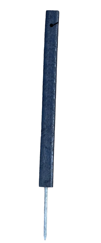 Stolpe för rep, svart, fyrkantig