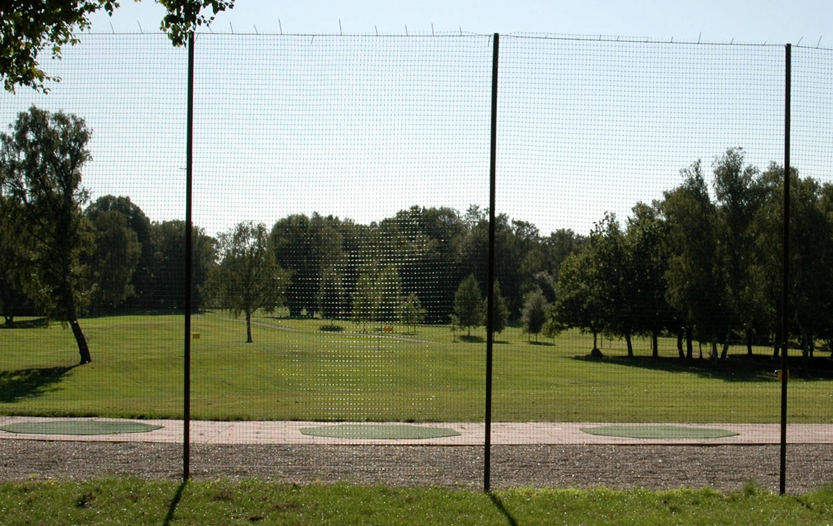 Golfboll stoppnät, svart m/rep, 3 x 25 m