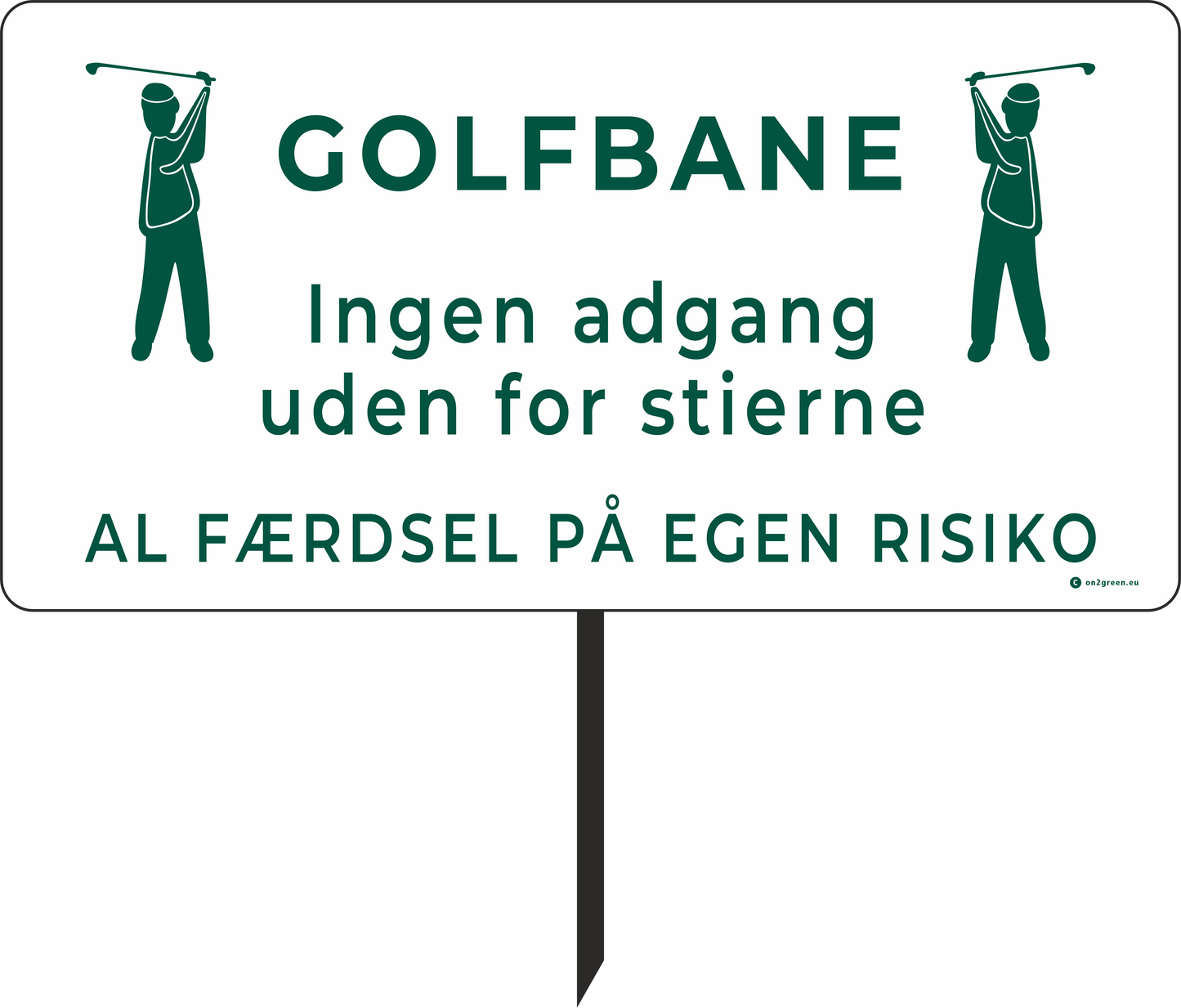 Golfskylt: Golfbana