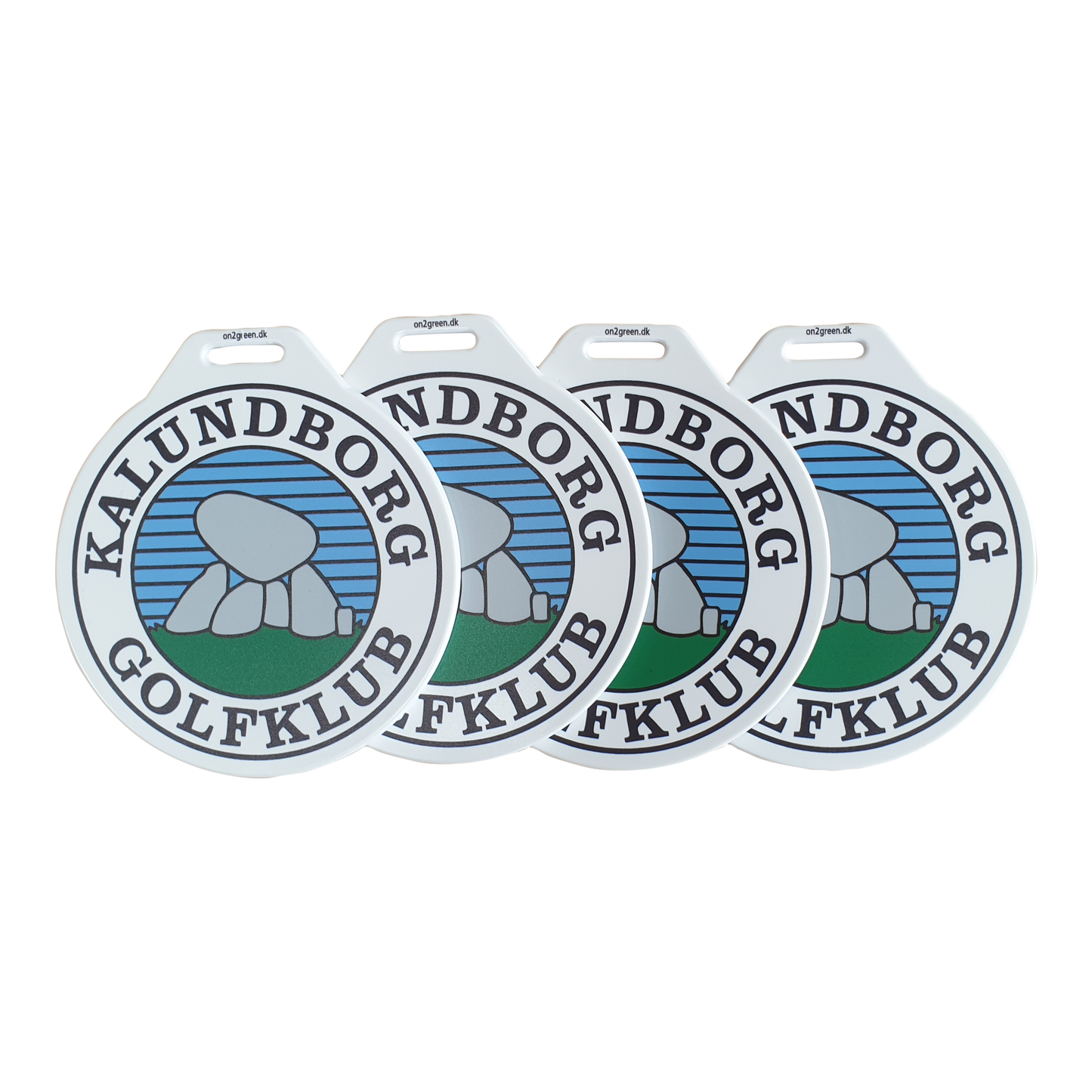 Bagbricka Ø 100mm digitaltryck på 1 sida