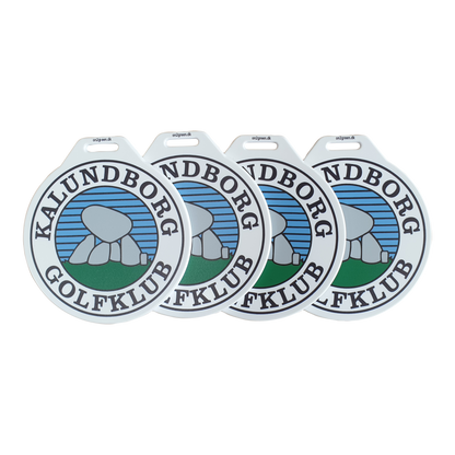 Bagbricka Ø 100mm digitaltryck på 1 sida