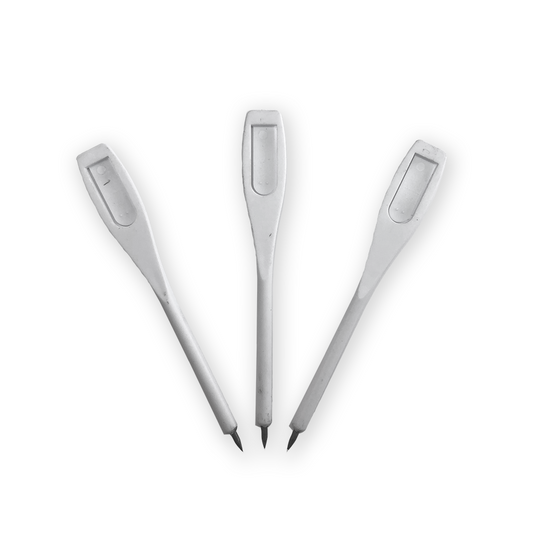 Scorepenna med blyerts , vit